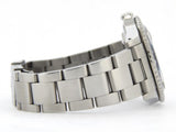 PRE OWNED MENS ROLEX STAINLESS STEEL GMT MASTER II WITH A BLACK DIAL 16710