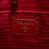 Prada Red Nylon Shoulder Bag with Shoulder Strap