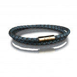 LEATHER BRACELET 4MM - GOLD