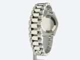 Pre Owned Mid-Size Rolex White Gold Diamond Datejust with a Silver Dial 178279