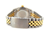 Pre Owned Mens Rolex Two-Tone Datejust with a Black Diamond Dial 16013