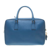 Prada Cobalt Saffiano Leather Handbag with Shoulder Strap