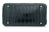 Vert Fonce Porosus Crocodile Lisse Birkin 35