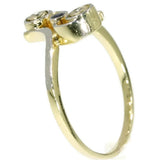 Diamond vintage crossover ring