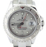 PRE OWNED LADIES ROLEX STAINLESS STEEL & PLATINUM YACHT-MASTER DATE 169622