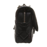 Chanel A90838 Black Calf Leather Quilted Chain Bag