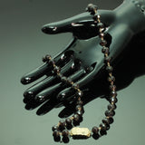 Antique Dutch garnet bead necklace