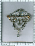 Platinum brooch & pendant Garland Style
