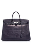 Indigo Blue Alligator Mat Birkin 40