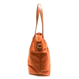 Prada Orange Nylon Tote Bag with Shoulder Strap