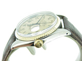 Pre Owned Mens Rolex Two-Tone Datejust with a Gold Roman Dial 16013