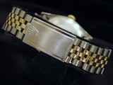 Pre Owned Mens Rolex Two-Tone Datejust with a Black Dial 1601
