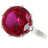 French estate platinum engagement ring