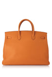 Pre-Owned Hermès Orange Taurillon Clemence Birkin 40