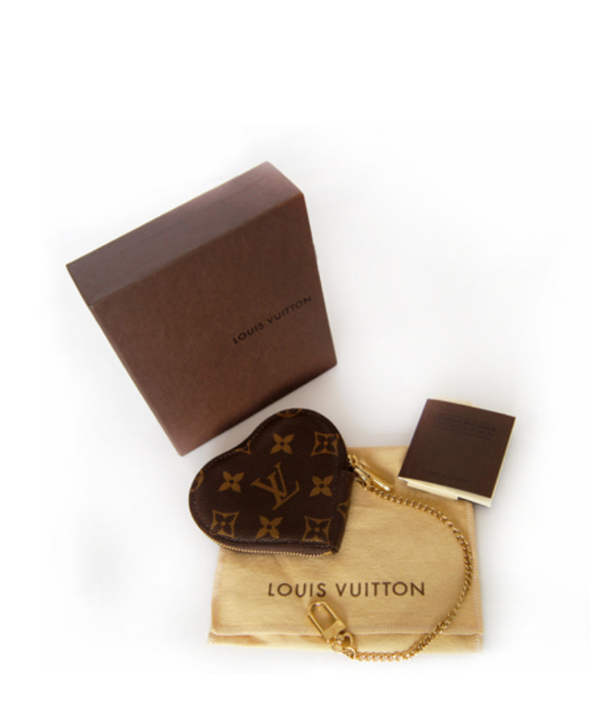 Louis vuitton heart coin purse monogram sales