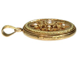 19th century multicolored gold locket
