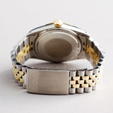 Pre Owned Mens Rolex Two-Tone Datejust with a Gold Champagne Dial 16013