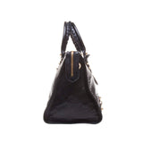 Balenciaga Black Lambskin Gold Giant 12 Part-Time Motorcycle Handbag