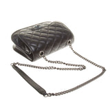 Chanel A94282 Black Lambskin Quilted CC Logo Chain Bag