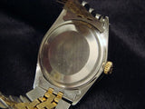 Pre Owned Mens Rolex Two-Tone Datejust with a Gold Champagne Dial 16013