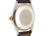 PRE OWNED MENS ROLEX TWO-TONE OYSTER PERPETUAL WITH A CHAMPAGNE DIAL 1005