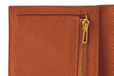 Pre-Owned Hermès Orange Porosus Crocodile Lisse Bearn Gusset Wallet