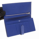 Hermes Bleu Electrique Epsom Leather Bearn Wallet (R Stamp)